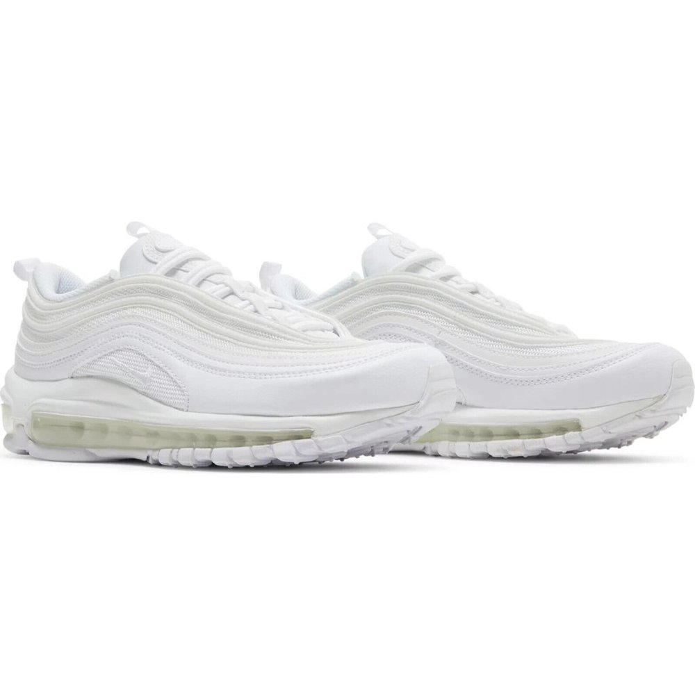 Nike Air Max 97 Women's Triple White DH8016 100 Sneakers Shoes Retro Running - Picture 7 of 7